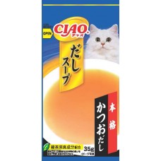 Ciao Chu ru Dashi Soup Line Pouch Bonito 35g x 4pcs (3 Packs)